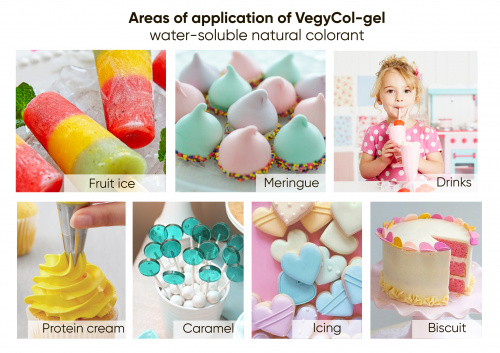 Crimson, Vegycol-gel, natural water-soluble food dye
