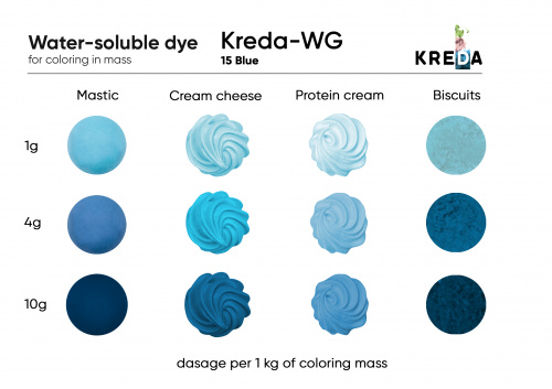 Blue, Kreda-WG, water-soluble food dye