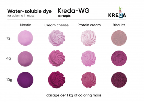 Purple, Kreda-WG, water-soluble food dye