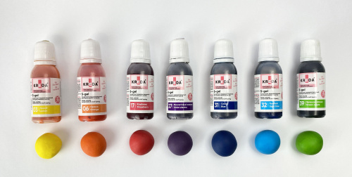 RAINBOW Set of gel water-soluble food concentrates, 7pcs*20ml