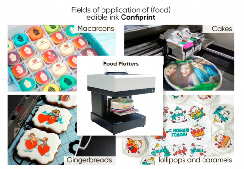 Blue, Confiprint, food ink for printing